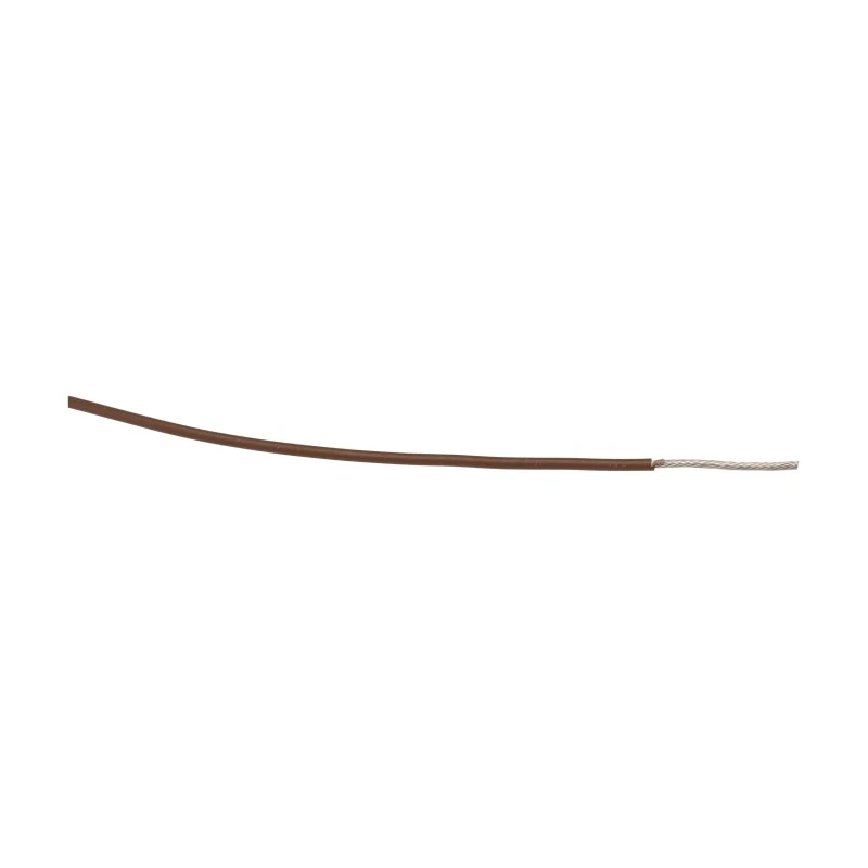 Alpha Wire Ecogen Ecowire Series Brown 0.75 mm² Hook Up Wire, 18 AWG, 16/0.25 mm Core Strands, 30 m, Modified 6715 BR005