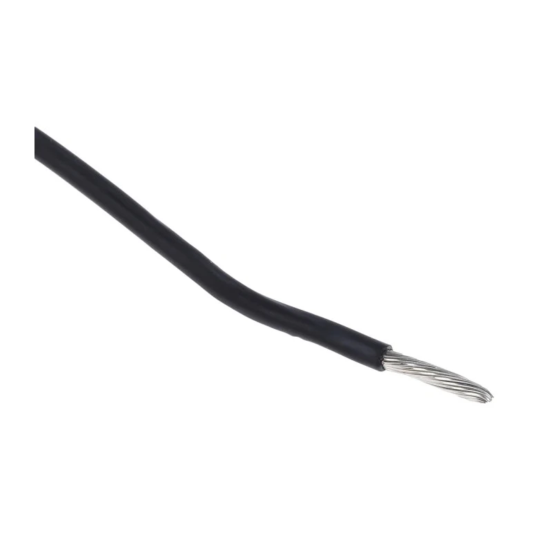 Alpha Wire Ecogen Ecowire Series Black 1.3 mm² Hook Up Wire, 16 AWG, 26x0.25 mm Core Strands, 30 m Length, MPPE 6716 BK005