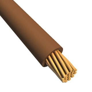 RS PRO 600 V Hook Up Wire Brown 1.3 mm² 16 AWG 26x0.25 mm Core Strands Modified Polyphenylene Ether Jacket Ecogen 6716 BR005