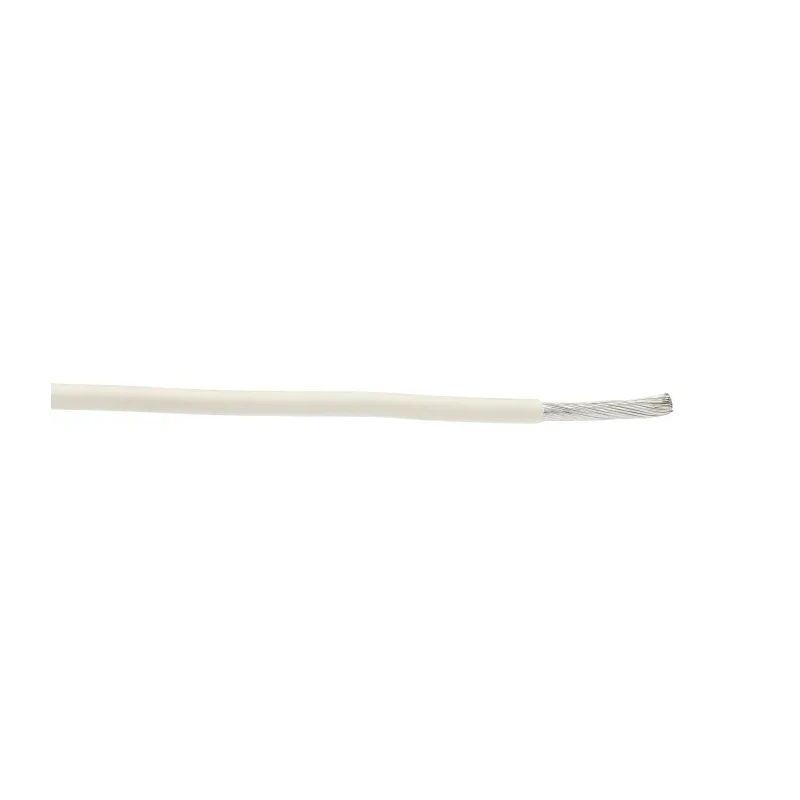 Alpha Wire Ecogen Ecowire Series White 2.1 mm² 14 AWG Hook Up Wire 41/0.25 mm Core Strands 30 m Modified 6717 WH005