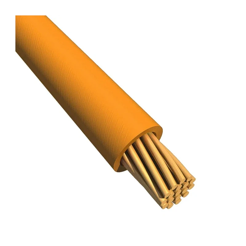Alpha Wire Ecogen Ecowire Series Orange 3.3 mm² Hook Up Wire, 12 AWG, 65/0.25 mm Core Strands, 30 m, Modified 6718 OR005
