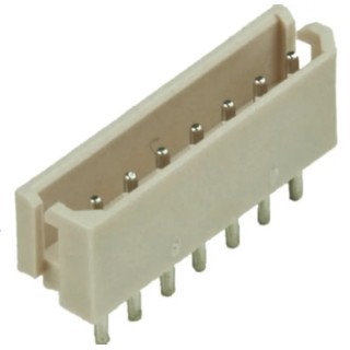 Molex SPOX Series Straight Through Hole Shrouded PCB Header 7 Contacts 2.5 mm Pitch 1 Row 22-03-5075