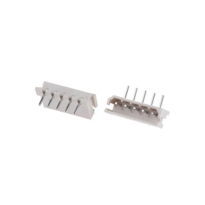 Molex SPOX Series Right Angle Through Hole Shrouded PCB Header, 5 Contacts, 2.5 mm Pitch, 1 Row 22-05-7055