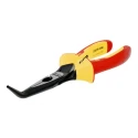 Bahco Long Nose Plier Bent Nose, 200mm Overall Length, 65mm Jaw, VDE/1000V Approved 2427 S-200