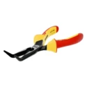 Bahco Long Nose Plier Bent Nose, 200mm Overall Length, 65mm Jaw, VDE/1000V Approved 2427 S-200