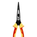 Bahco Long Nose Plier Bent Nose, 200mm Overall Length, 65mm Jaw, VDE/1000V Approved 2427 S-200
