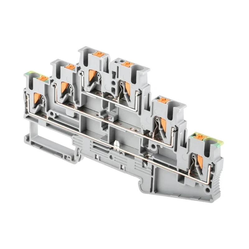 Phoenix Contact PT 2.5-PE/L/L Series Multi Level Terminal Block Grey, 0.14mm²–4 mm², 3-Level, Push-in, 500V 20A 3210541