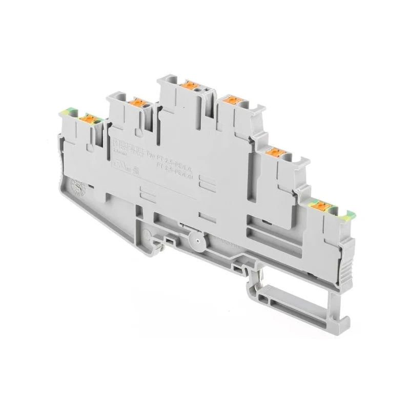 Phoenix Contact PT 2.5-PE/L/L Series Multi Level Terminal Block Grey, 0.14mm²–4 mm², 3-Level, Push-in, 500V 20A 3210541