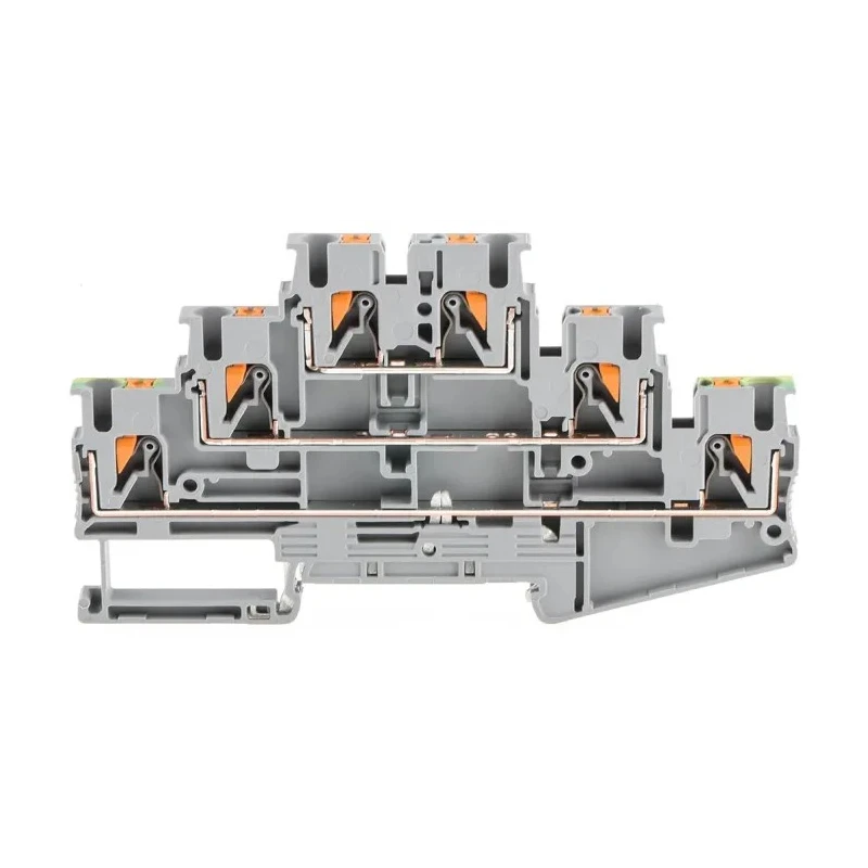 Phoenix Contact PT 2.5-PE/L/L Series Multi Level Terminal Block Grey, 0.14mm²–4 mm², 3-Level, Push-in, 500V 20A 3210541