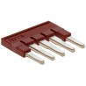 Phoenix Contact FBS 5-5 Series Jumper Bar Copper Red 24A Current Rating 5.2mm Pitch 5 Position 3030190