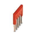 Phoenix Contact FBS 5-5 Series Jumper Bar Copper Red 24A Current Rating 5.2mm Pitch 5 Position 3030190