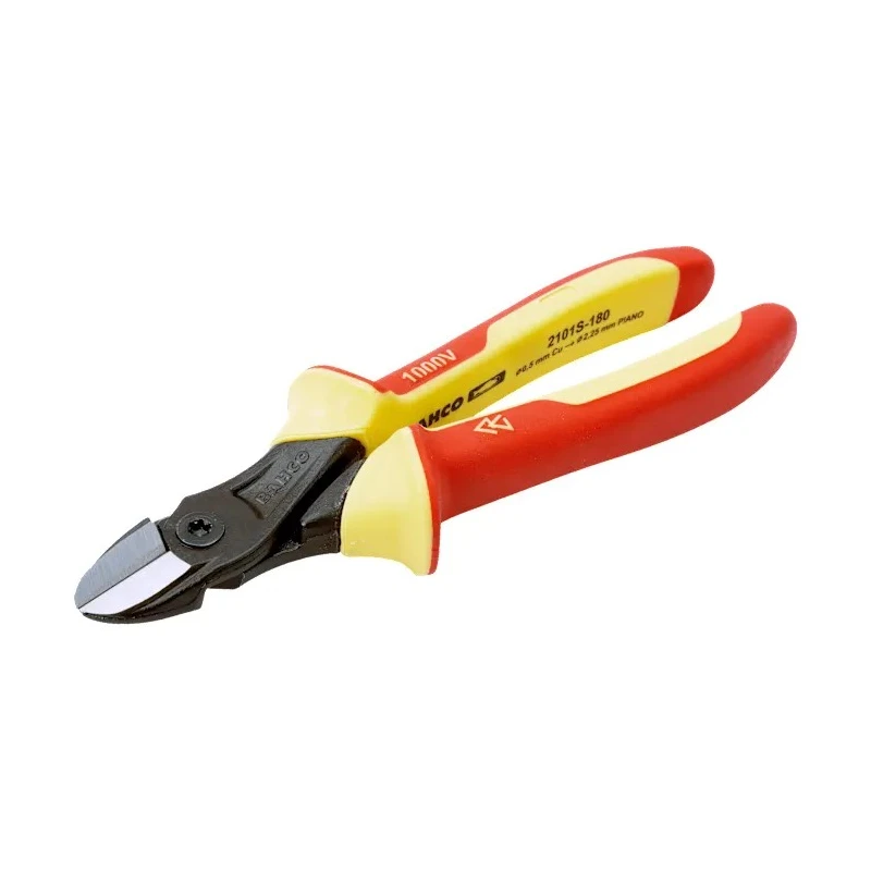 Bahco VDE/1000V Approved Semi-Flush Cable Cutter Chrome Vanadium Steel Jaw 180mm Overall Length 2101S-180