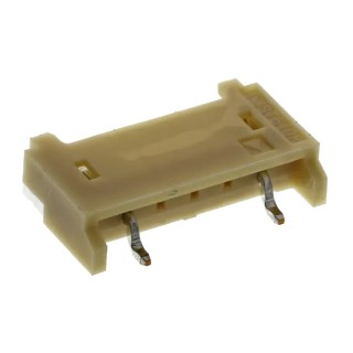 JST BH Series Right Angle Surface PCB Header, 2 Contacts, 8 mm Pitch, 1 Row, Shrouded SM02(8.0)B-BHS-1-TB(LF)(SN)