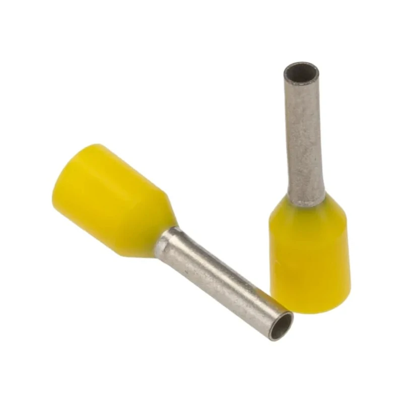 JST GTR Insulated Crimp Bootlace Ferrule 18 AWG, 1.4mm Pin Diameter, 8mm Pin Length, Polypropylene Yellow GTR1-8