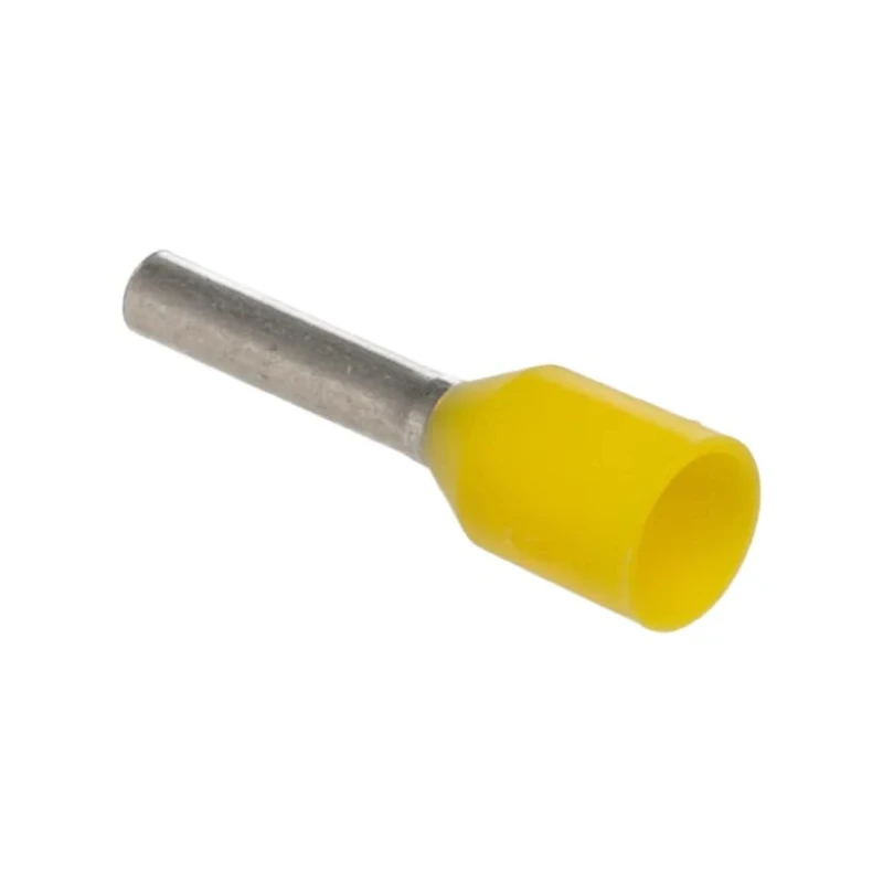 JST GTR Insulated Crimp Bootlace Ferrule 18 AWG, 1.4mm Pin Diameter, 8mm Pin Length, Polypropylene Yellow GTR1-8