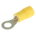 JST FV Insulated Ring Terminal M5 Stud Size 12 AWG to 10 AWG Vinyl Insulation Yellow FVWS5.5-5(LF)