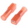 JST Red Insulated Female Spade Connector, Crimp, 2.79 x 0.5 mm Tab Size LNDDF1.25-110T-5