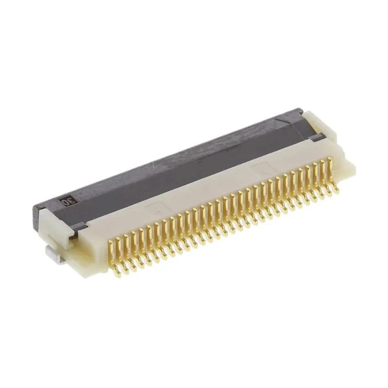 Hirose 0.5 mm Pitch 30 Way Right Angle Female FPC Connector, Solder FH12