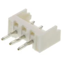 JST Micro-Latch Series PCB Header, 2 mm Pitch, 3 Contacts, 1 Row, Straight Orientation, Shrouded, Through Hole 53253-0370