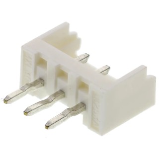JST Micro-Latch Series PCB Header, 2 mm Pitch, 3 Contacts, 1 Row, Straight Orientation, Shrouded, Through Hole 53253-0370