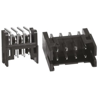 Hirose DF11 Series Right Angle Through Hole PCB Header, 8 Contacts, 2 mm Pitch, 2 Row, Shrouded 