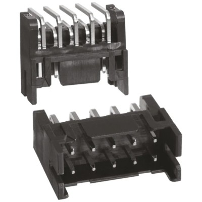 Hirose DF11 Series Right Angle Through Hole PCB Header, Shrouded, 10 Contacts, 2 mm Pitch, 2 Row DF11
