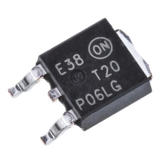 onsemi Type P-Channel MOSFET, 15.5 A Continuous Drain Current, 60 V Maximum Drain Source Voltage, Enhancement NTD20P06LT4G