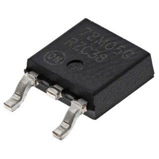 onsemi Surface Mount Positive Voltage Regulator 35V Maximum Input, Quiescent Current 3.2mA, 3-Pin MC78M05CDTRKG