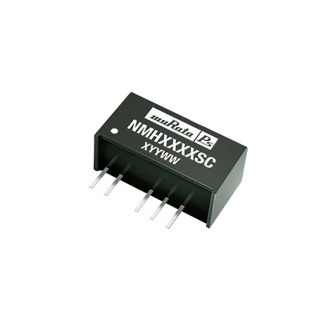 Murata Power Solutions NMH 2W SIP Dual Output Unregulated Isolated DC/DC Converter, 9V DC Output, 5.5V/4.5V Input NMH0509SC