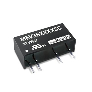 Murata Power Solutions 3W Through Hole SIP DC/DC Converter 15V DC Output 200mA Input 4.5–5.5V MEV3