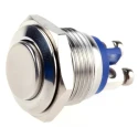 EOZ R Series Push Button Switch Momentary Panel Mount 16.2 mm Cutout SPST IP65 48 V dc 250 V ac R16FRSSTAG
