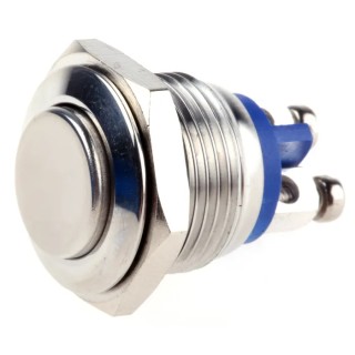 EOZ R Series Push Button Switch Momentary Panel Mount 16.2 mm Cutout SPST IP65 48 V dc 250 V ac R16FRSSTAG