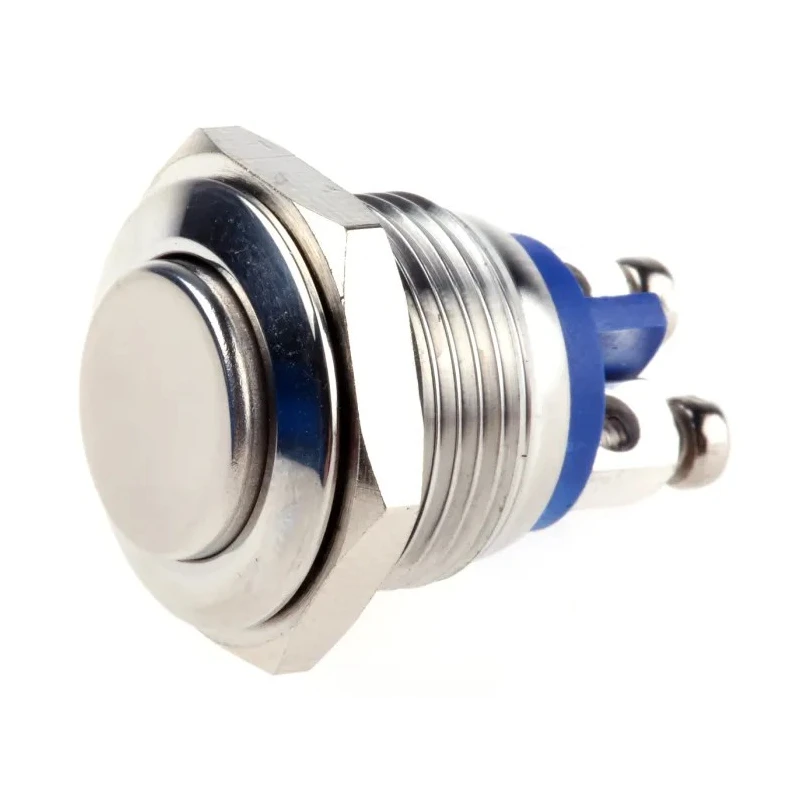 EOZ R Series Push Button Switch Momentary Panel Mount 16.2 mm Cutout SPST IP65 48 V dc 250 V ac R16FRSSTAG
