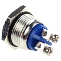 EOZ R Series Push Button Switch Momentary Panel Mount 16.2 mm Cutout SPST IP65 48 V dc 250 V ac R16FRSSTAG