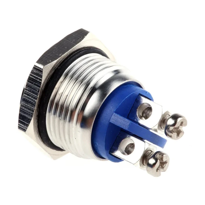 EOZ R Series Push Button Switch Momentary Panel Mount 16.2 mm Cutout SPST IP65 48 V dc 250 V ac R16FRSSTAG