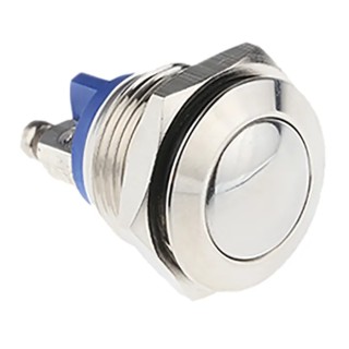 EOZ R Series Push Button Switch Momentary Panel Mount 16.2 mm Cutout SPST IP65 48 V dc 250 V ac R16DFNSTAG