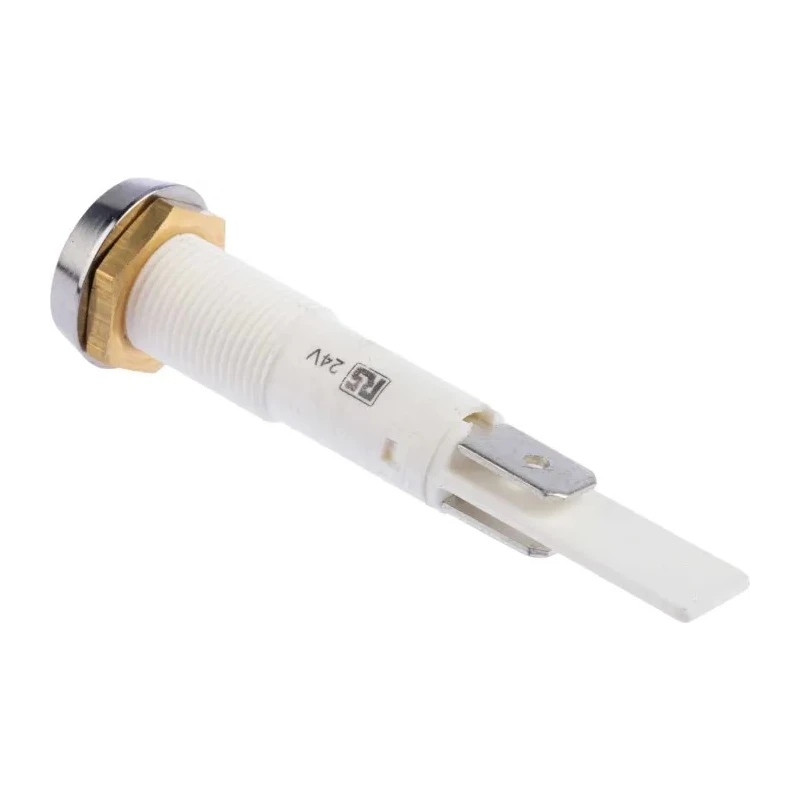 Arcolectric (Bulgin) Ltd Indicator 27 Series Orange, 24V, 22mA, Solder Tab Termination, Panel Mount, Flush Bezel C027500FAM