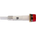 Arcolectric (Bulgin) Ltd 0277 Series Red Panel Mount Indicator, 24V, 22mA, Solder Tab Termination, IP67 C027700FAG