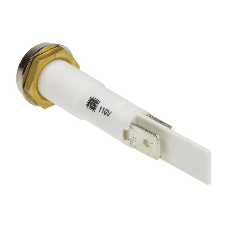 Arcolectric (Bulgin) Ltd 0275 Series Red Panel Mount Indicator, 110V AC, Solder Tab Termination, IP67, Flush C027500NBA