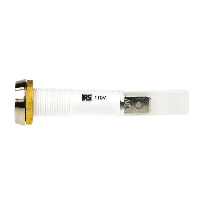Arcolectric (Bulgin) Ltd 0275 Series Red Panel Mount Indicator, 110V AC, Solder Tab Termination, IP67, Flush C027500NBA