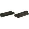 JAE LVDS Connector Plug Housing Cable 1.25 mm Pitch 25 Way 1 Row Straight Crimp FI-S25S