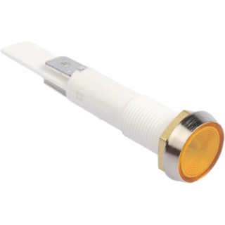 Arcolectric (Bulgin) Ltd Panel Mount Indicator 230V AC Orange Light Flush Bezel IP67 C027500NBD