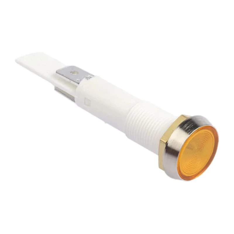 Arcolectric (Bulgin) Ltd Panel Mount Indicator 230V AC Orange Light Flush Bezel IP67 C027500NBD