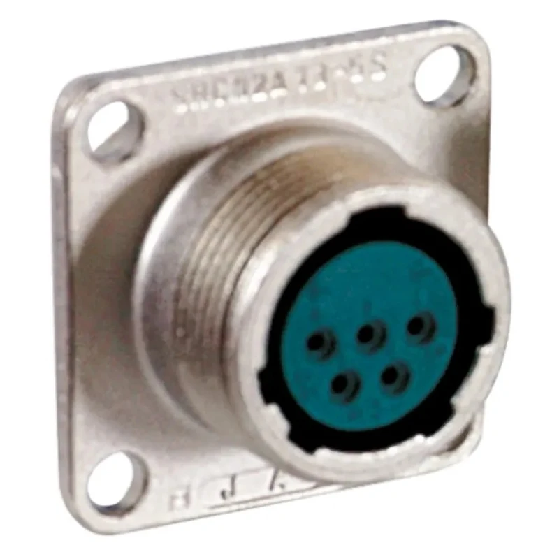 JAE Circular Connector Miniature Panel Mount Socket Female 7 Contacts 10A 250-350V Threaded Mating SRCN2A16-7S