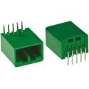 JAE IL-AG5 Series Right Angle Through Hole PCB Header 10 Contacts 2.5 mm Pitch 1 Row Shrouded IL-AG5-10P-S3L2