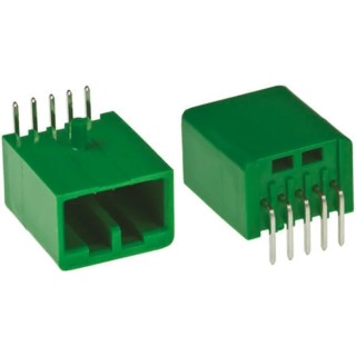 JAE IL-AG5 Series Right Angle Through Hole PCB Header 10 Contacts 2.5 mm Pitch 1 Row Shrouded IL-AG5-10P-S3L2