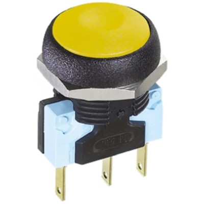 APEM IR Series Momentary Push Button Switch, Panel Mount, 14.8 mm Cutout, SPDT, IP67, 48 V dc 250 V ac IRR7Z262