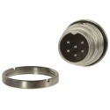 Amphenol Industrial signalmate C091 6 Pole Straight M16 DIN Plug 5A 300V IP67 Screw-On Panel Mount C091 31C006 100 2