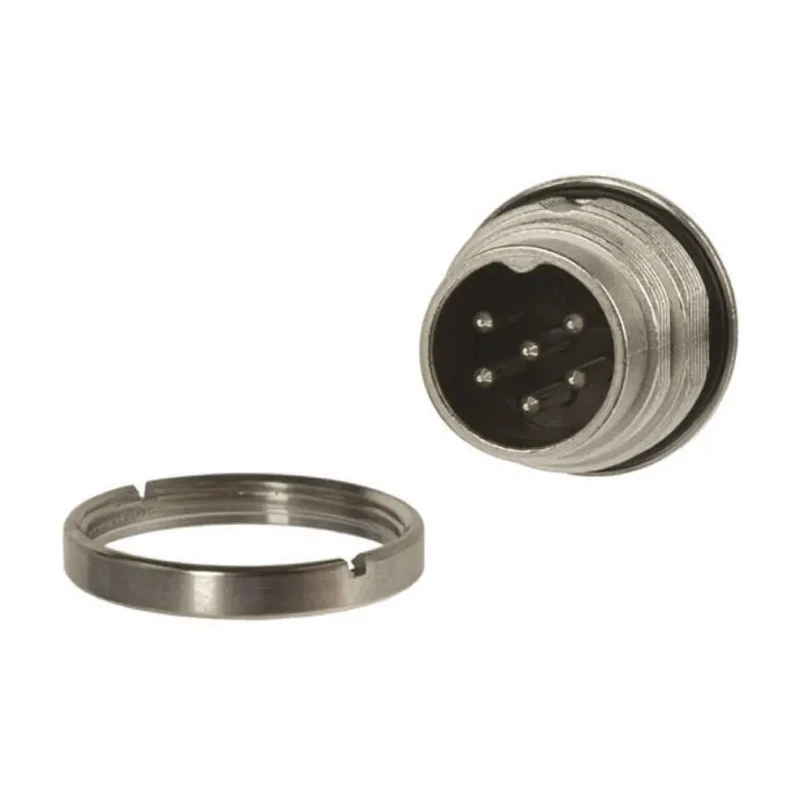 Amphenol Industrial signalmate C091 6 Pole Straight M16 DIN Plug 5A 300V IP67 Screw-On Panel Mount C091 31C006 100 2