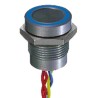 APEM Illuminated Momentary SPST Piezo Switch with IP68 Protection, Flying Lead, 200mA, -40°C to 75°C